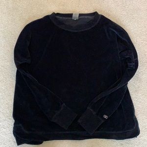 Velvet sweatshirt